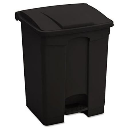 Pinpoint Large Capacity Plastic Step-On Receptacle  17 gal  Black PI195377
